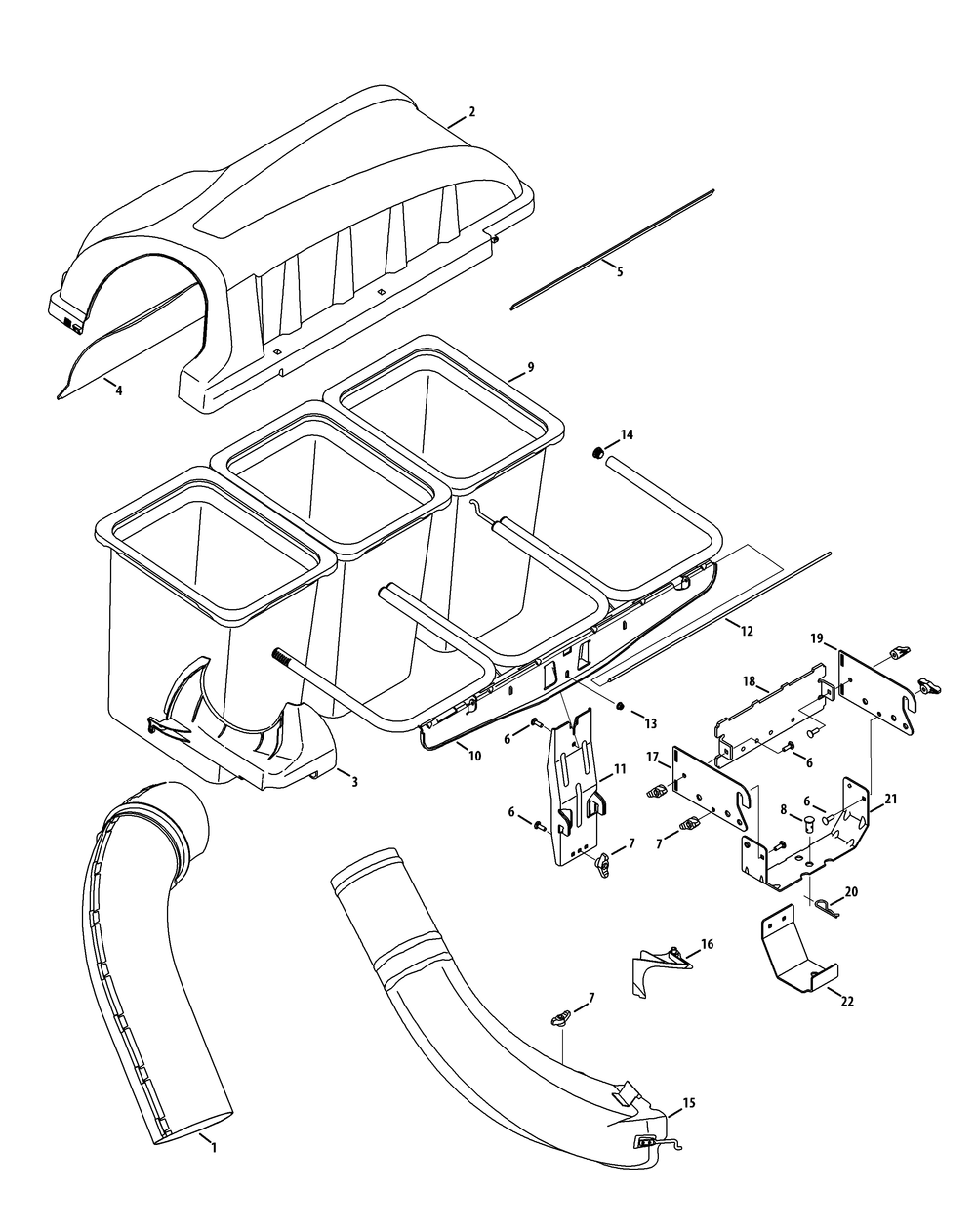 General Assembly Diagram and Parts List for 19A30018100  Cub Cadet Lawn Tractor